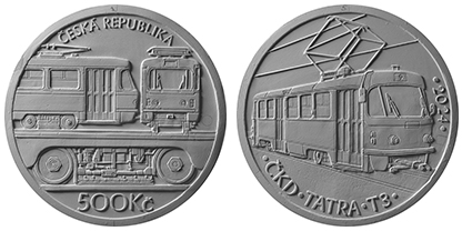 500 Kč Tramvaj T3